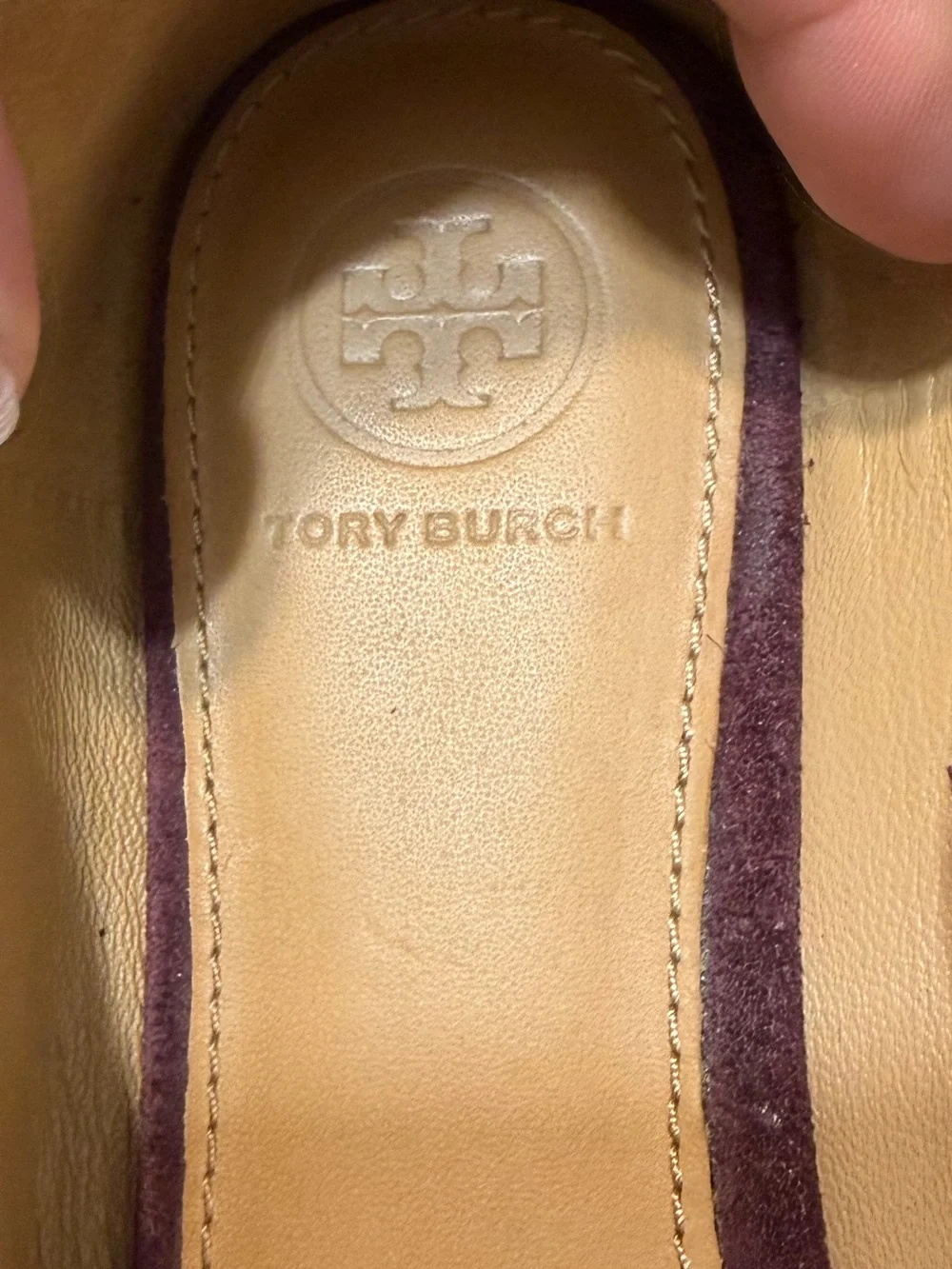 Tory Burch Malbec Marsden Smoking Slipper Sport Suede Flats Size 7